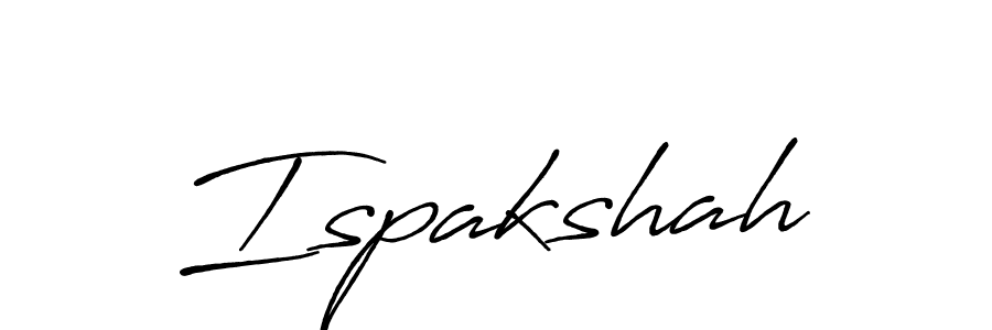 How to make Ispakshah signature? Antro_Vectra_Bolder is a professional autograph style. Create handwritten signature for Ispakshah name. Ispakshah signature style 7 images and pictures png