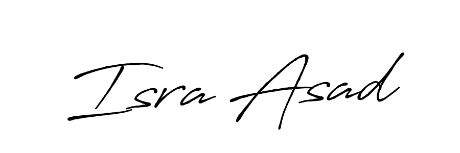 You should practise on your own different ways (Antro_Vectra_Bolder) to write your name (Isra Asad) in signature. don't let someone else do it for you. Isra Asad signature style 7 images and pictures png