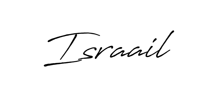 Israail stylish signature style. Best Handwritten Sign (Antro_Vectra_Bolder) for my name. Handwritten Signature Collection Ideas for my name Israail. Israail signature style 7 images and pictures png