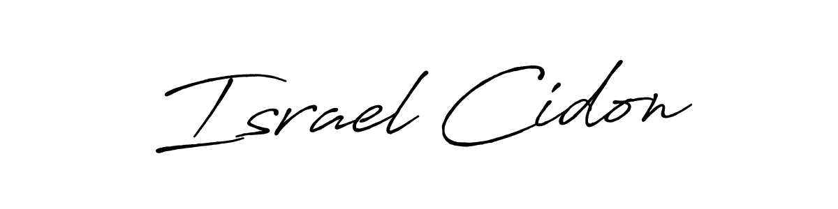 Design your own signature with our free online signature maker. With this signature software, you can create a handwritten (Antro_Vectra_Bolder) signature for name Israel Cidon. Israel Cidon signature style 7 images and pictures png