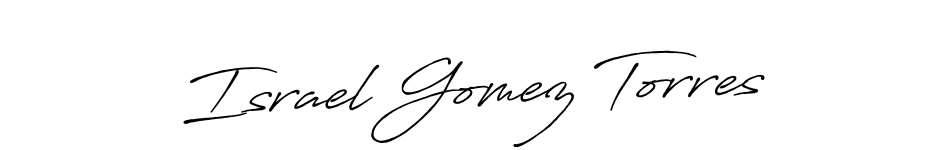The best way (Antro_Vectra_Bolder) to make a short signature is to pick only two or three words in your name. The name Israel Gomez Torres include a total of six letters. For converting this name. Israel Gomez Torres signature style 7 images and pictures png