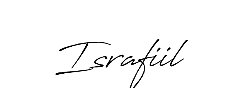 if you are searching for the best signature style for your name Israfiil. so please give up your signature search. here we have designed multiple signature styles  using Antro_Vectra_Bolder. Israfiil signature style 7 images and pictures png