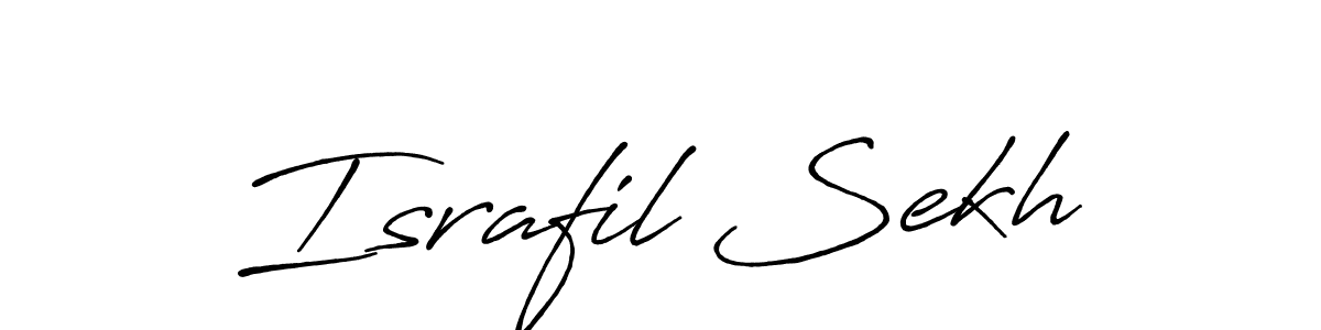 Make a beautiful signature design for name Israfil Sekh. With this signature (Antro_Vectra_Bolder) style, you can create a handwritten signature for free. Israfil Sekh signature style 7 images and pictures png