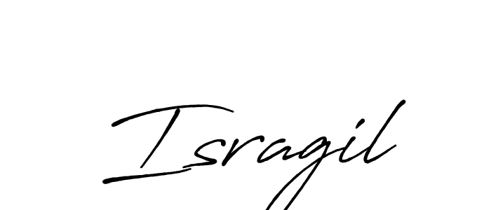 Also we have Isragil name is the best signature style. Create professional handwritten signature collection using Antro_Vectra_Bolder autograph style. Isragil signature style 7 images and pictures png