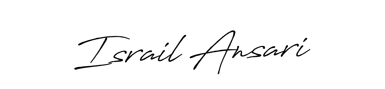 Make a beautiful signature design for name Israil Ansari. Use this online signature maker to create a handwritten signature for free. Israil Ansari signature style 7 images and pictures png