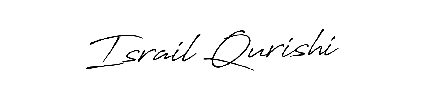 How to make Israil Qurishi signature? Antro_Vectra_Bolder is a professional autograph style. Create handwritten signature for Israil Qurishi name. Israil Qurishi signature style 7 images and pictures png