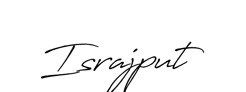 Similarly Antro_Vectra_Bolder is the best handwritten signature design. Signature creator online .You can use it as an online autograph creator for name Israjput. Israjput signature style 7 images and pictures png