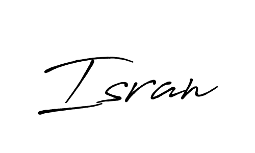 How to make Isran name signature. Use Antro_Vectra_Bolder style for creating short signs online. This is the latest handwritten sign. Isran signature style 7 images and pictures png