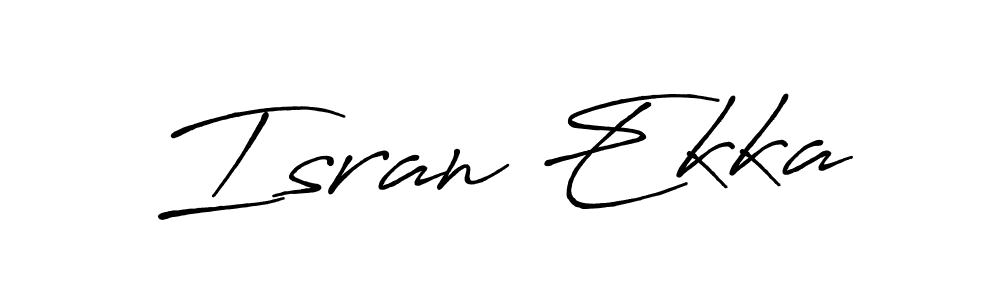The best way (Antro_Vectra_Bolder) to make a short signature is to pick only two or three words in your name. The name Isran Ekka include a total of six letters. For converting this name. Isran Ekka signature style 7 images and pictures png