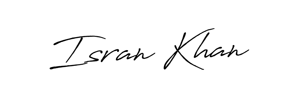 The best way (Antro_Vectra_Bolder) to make a short signature is to pick only two or three words in your name. The name Isran Khan include a total of six letters. For converting this name. Isran Khan signature style 7 images and pictures png