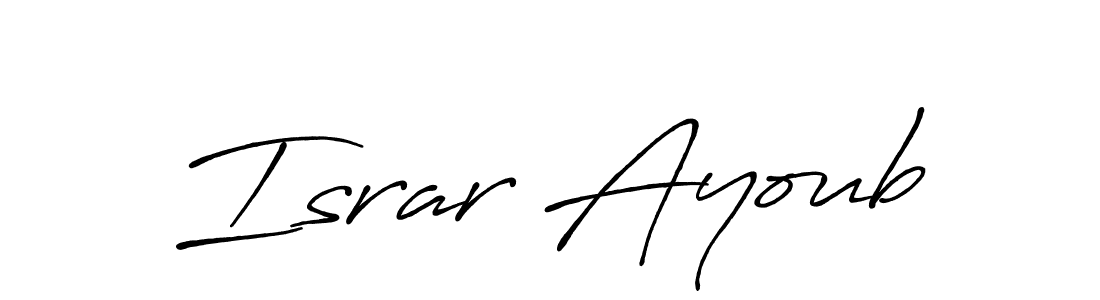 How to make Israr Ayoub signature? Antro_Vectra_Bolder is a professional autograph style. Create handwritten signature for Israr Ayoub name. Israr Ayoub signature style 7 images and pictures png
