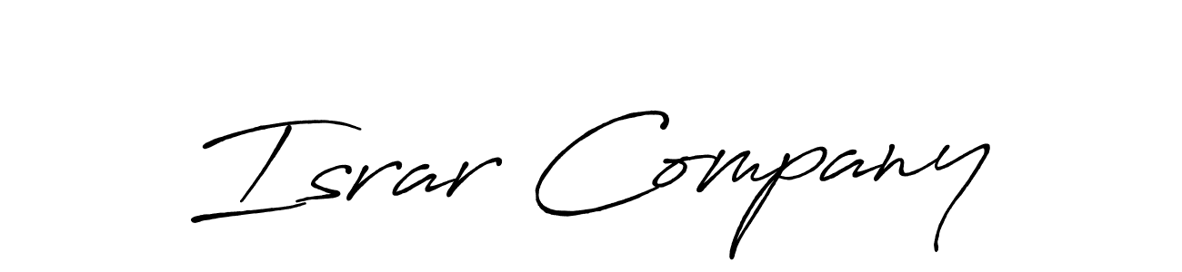 Design your own signature with our free online signature maker. With this signature software, you can create a handwritten (Antro_Vectra_Bolder) signature for name Israr Company. Israr Company signature style 7 images and pictures png