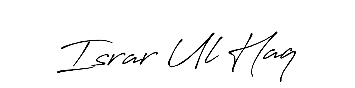 Antro_Vectra_Bolder is a professional signature style that is perfect for those who want to add a touch of class to their signature. It is also a great choice for those who want to make their signature more unique. Get Israr Ul Haq name to fancy signature for free. Israr Ul Haq signature style 7 images and pictures png