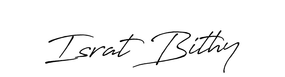 How to make Israt Bithy signature? Antro_Vectra_Bolder is a professional autograph style. Create handwritten signature for Israt Bithy name. Israt Bithy signature style 7 images and pictures png