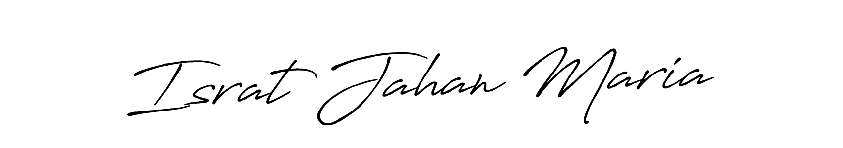 How to make Israt Jahan Maria signature? Antro_Vectra_Bolder is a professional autograph style. Create handwritten signature for Israt Jahan Maria name. Israt Jahan Maria signature style 7 images and pictures png