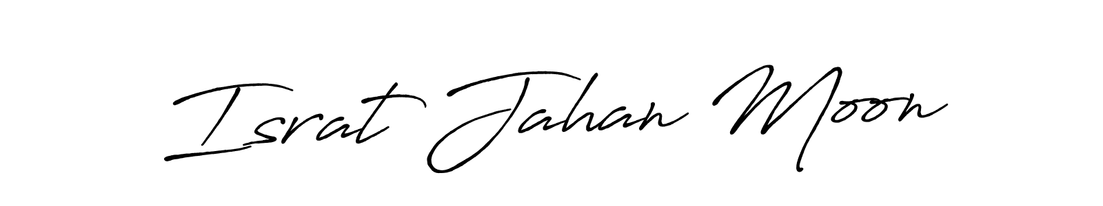 Israt Jahan Moon stylish signature style. Best Handwritten Sign (Antro_Vectra_Bolder) for my name. Handwritten Signature Collection Ideas for my name Israt Jahan Moon. Israt Jahan Moon signature style 7 images and pictures png