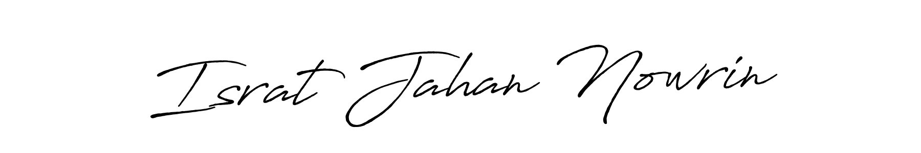 Also we have Israt Jahan Nowrin name is the best signature style. Create professional handwritten signature collection using Antro_Vectra_Bolder autograph style. Israt Jahan Nowrin signature style 7 images and pictures png