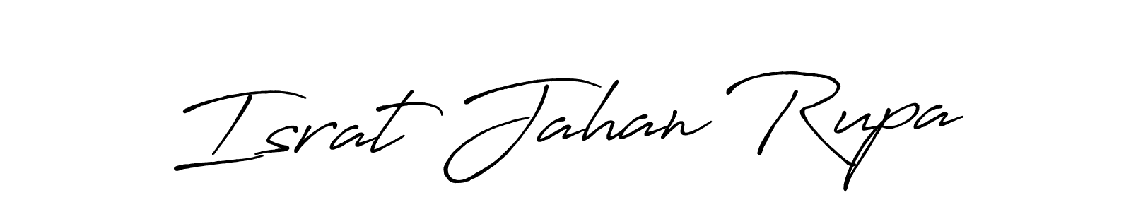 How to make Israt Jahan Rupa name signature. Use Antro_Vectra_Bolder style for creating short signs online. This is the latest handwritten sign. Israt Jahan Rupa signature style 7 images and pictures png