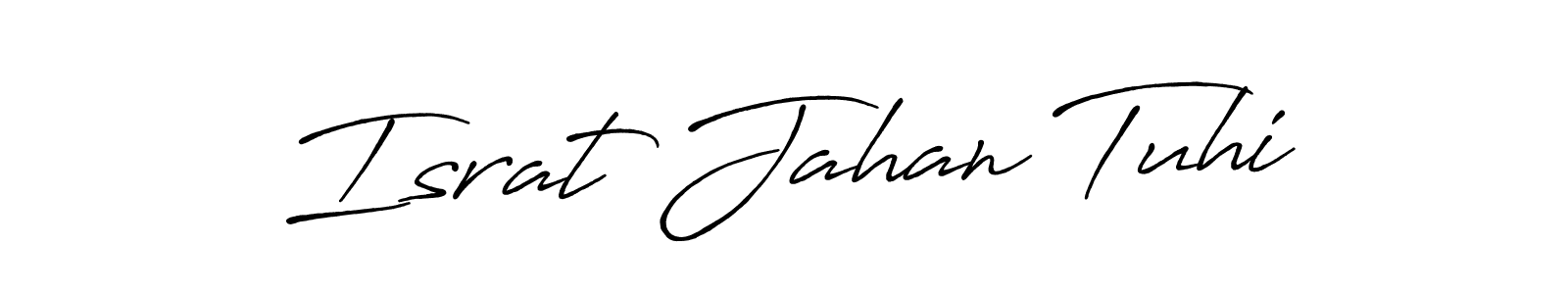 This is the best signature style for the Israt Jahan Tuhi name. Also you like these signature font (Antro_Vectra_Bolder). Mix name signature. Israt Jahan Tuhi signature style 7 images and pictures png