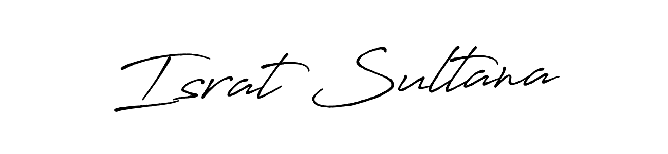 Israt Sultana stylish signature style. Best Handwritten Sign (Antro_Vectra_Bolder) for my name. Handwritten Signature Collection Ideas for my name Israt Sultana. Israt Sultana signature style 7 images and pictures png