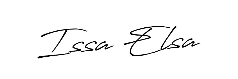 Also we have Issa Elsa name is the best signature style. Create professional handwritten signature collection using Antro_Vectra_Bolder autograph style. Issa Elsa signature style 7 images and pictures png