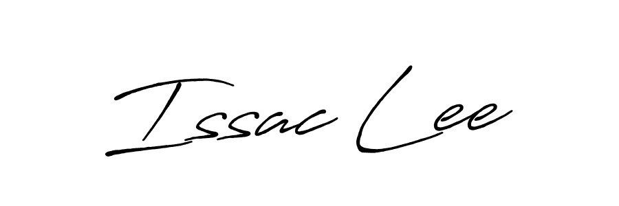 Issac Lee stylish signature style. Best Handwritten Sign (Antro_Vectra_Bolder) for my name. Handwritten Signature Collection Ideas for my name Issac Lee. Issac Lee signature style 7 images and pictures png