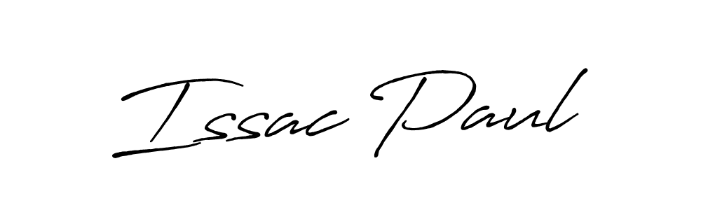 How to make Issac Paul name signature. Use Antro_Vectra_Bolder style for creating short signs online. This is the latest handwritten sign. Issac Paul signature style 7 images and pictures png