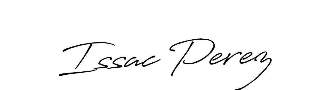 Issac Perez stylish signature style. Best Handwritten Sign (Antro_Vectra_Bolder) for my name. Handwritten Signature Collection Ideas for my name Issac Perez. Issac Perez signature style 7 images and pictures png