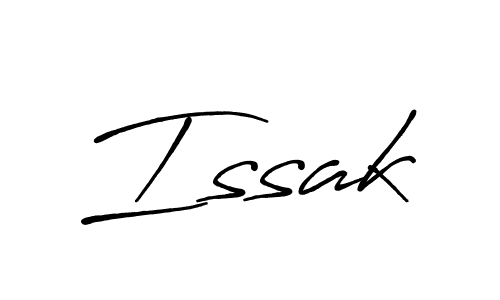 Make a beautiful signature design for name Issak. With this signature (Antro_Vectra_Bolder) style, you can create a handwritten signature for free. Issak signature style 7 images and pictures png