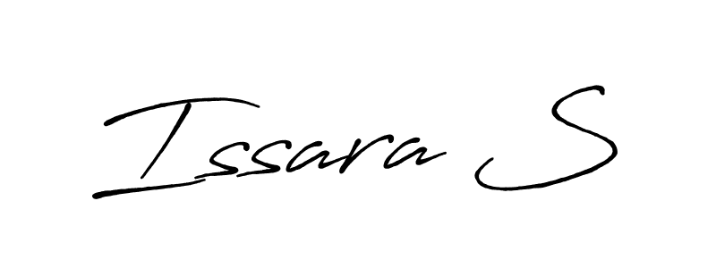 How to make Issara S name signature. Use Antro_Vectra_Bolder style for creating short signs online. This is the latest handwritten sign. Issara S signature style 7 images and pictures png