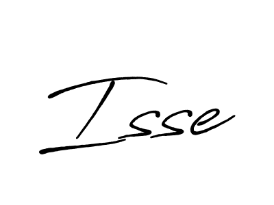 Isse stylish signature style. Best Handwritten Sign (Antro_Vectra_Bolder) for my name. Handwritten Signature Collection Ideas for my name Isse. Isse signature style 7 images and pictures png