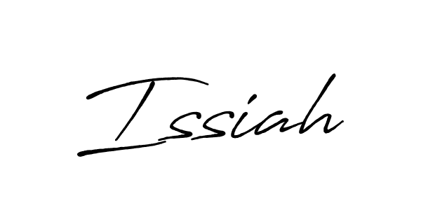 Make a beautiful signature design for name Issiah. With this signature (Antro_Vectra_Bolder) style, you can create a handwritten signature for free. Issiah signature style 7 images and pictures png