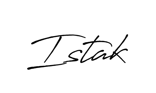 Antro_Vectra_Bolder is a professional signature style that is perfect for those who want to add a touch of class to their signature. It is also a great choice for those who want to make their signature more unique. Get Istak name to fancy signature for free. Istak signature style 7 images and pictures png