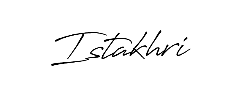 Create a beautiful signature design for name Istakhri. With this signature (Antro_Vectra_Bolder) fonts, you can make a handwritten signature for free. Istakhri signature style 7 images and pictures png