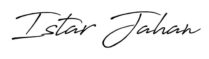 Also we have Istar Jahan name is the best signature style. Create professional handwritten signature collection using Antro_Vectra_Bolder autograph style. Istar Jahan signature style 7 images and pictures png
