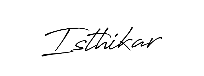 Also we have Isthikar name is the best signature style. Create professional handwritten signature collection using Antro_Vectra_Bolder autograph style. Isthikar signature style 7 images and pictures png