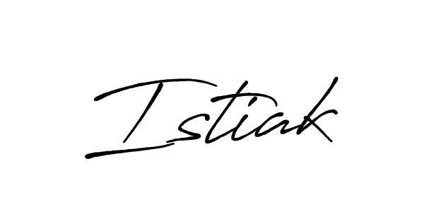 You should practise on your own different ways (Antro_Vectra_Bolder) to write your name (Istiak) in signature. don't let someone else do it for you. Istiak signature style 7 images and pictures png