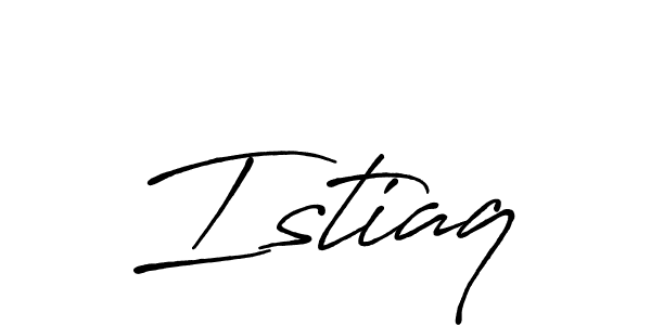 Create a beautiful signature design for name Istiaq. With this signature (Antro_Vectra_Bolder) fonts, you can make a handwritten signature for free. Istiaq signature style 7 images and pictures png