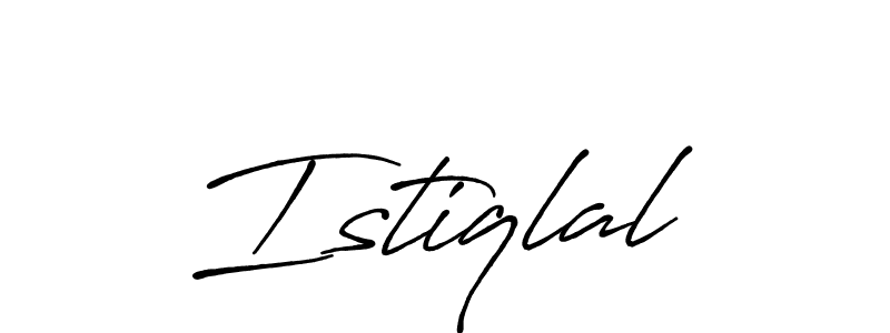 Istiqlal stylish signature style. Best Handwritten Sign (Antro_Vectra_Bolder) for my name. Handwritten Signature Collection Ideas for my name Istiqlal. Istiqlal signature style 7 images and pictures png