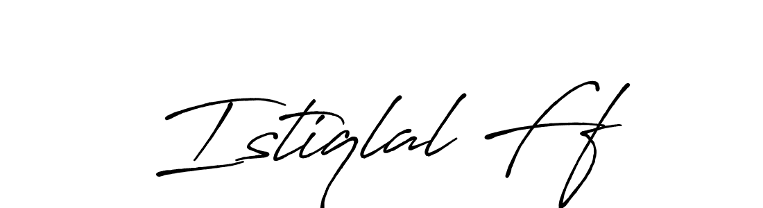 Use a signature maker to create a handwritten signature online. With this signature software, you can design (Antro_Vectra_Bolder) your own signature for name Istiqlal Ff. Istiqlal Ff signature style 7 images and pictures png