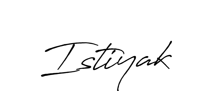 Make a beautiful signature design for name Istiyak. Use this online signature maker to create a handwritten signature for free. Istiyak signature style 7 images and pictures png