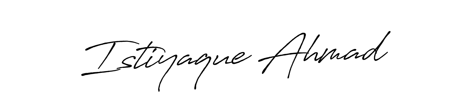 if you are searching for the best signature style for your name Istiyaque Ahmad. so please give up your signature search. here we have designed multiple signature styles  using Antro_Vectra_Bolder. Istiyaque Ahmad signature style 7 images and pictures png