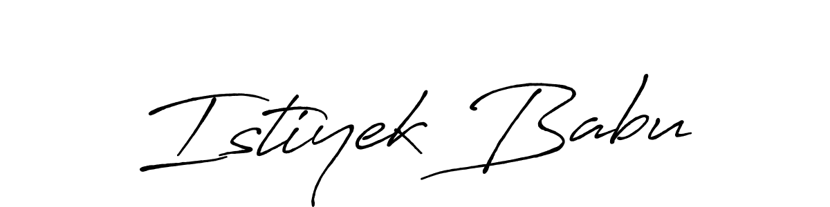 Make a beautiful signature design for name Istiyek Babu. Use this online signature maker to create a handwritten signature for free. Istiyek Babu signature style 7 images and pictures png