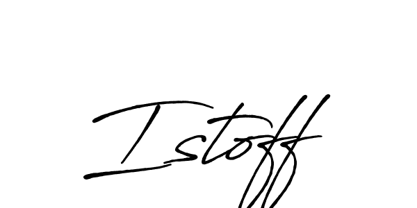 How to make Istoff name signature. Use Antro_Vectra_Bolder style for creating short signs online. This is the latest handwritten sign. Istoff signature style 7 images and pictures png