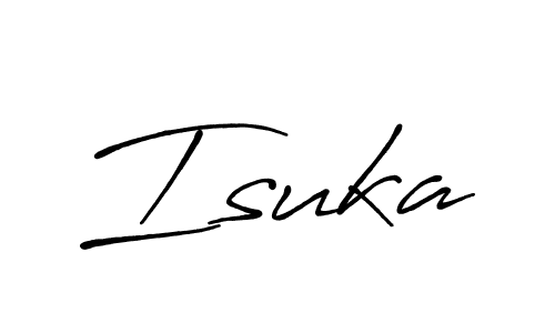How to make Isuka signature? Antro_Vectra_Bolder is a professional autograph style. Create handwritten signature for Isuka name. Isuka signature style 7 images and pictures png