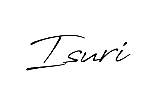 Also we have Isuri name is the best signature style. Create professional handwritten signature collection using Antro_Vectra_Bolder autograph style. Isuri signature style 7 images and pictures png