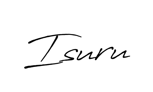 Design your own signature with our free online signature maker. With this signature software, you can create a handwritten (Antro_Vectra_Bolder) signature for name Isuru. Isuru signature style 7 images and pictures png