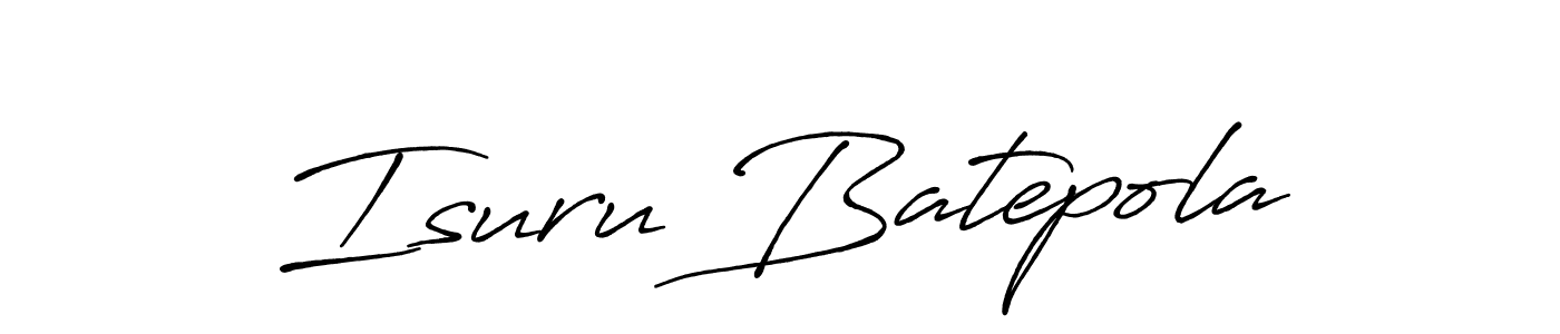 Similarly Antro_Vectra_Bolder is the best handwritten signature design. Signature creator online .You can use it as an online autograph creator for name Isuru Batepola. Isuru Batepola signature style 7 images and pictures png
