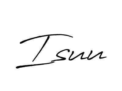 if you are searching for the best signature style for your name Isuu. so please give up your signature search. here we have designed multiple signature styles  using Antro_Vectra_Bolder. Isuu signature style 7 images and pictures png