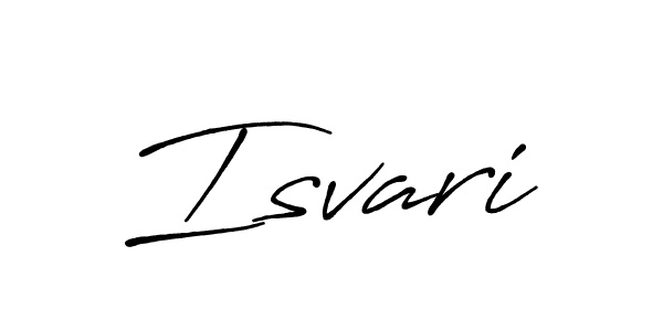 Make a beautiful signature design for name Isvari. With this signature (Antro_Vectra_Bolder) style, you can create a handwritten signature for free. Isvari signature style 7 images and pictures png